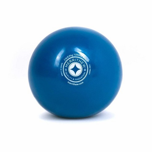 운동도구 케틀벨 Merrithew STOTT 필라테스 토닝 볼(블루) 0.9kg(2파운드), 2-Pound, Blue