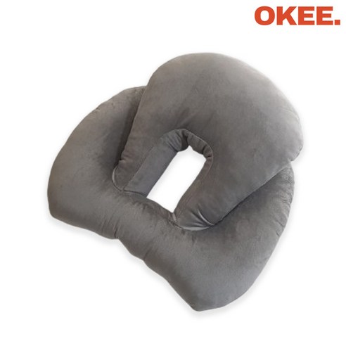 오키 사무실 책상 낮잠 쿠션 학교 수면 휴식 목베개, K12159 회색, 1개