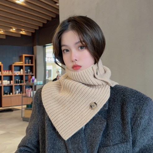 하루연구소 겨울 넥워머 여성 패션 방한 목도리 머플러