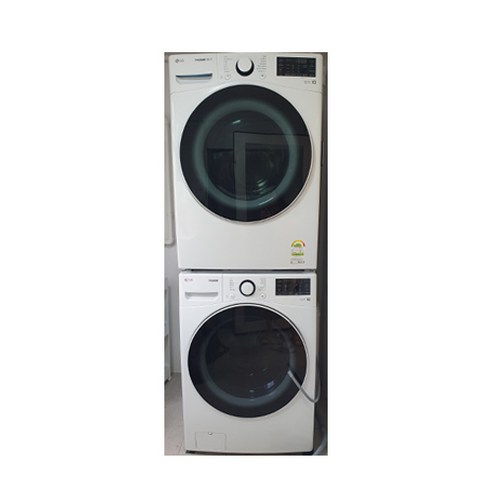 LG전자 트롬 세탁기 F24WDWP + 건조기 RH19WTWN 24kg + 19kg 방문설치, F24WDWP(세탁기), RH19WTWN(건조기), 화이트유광