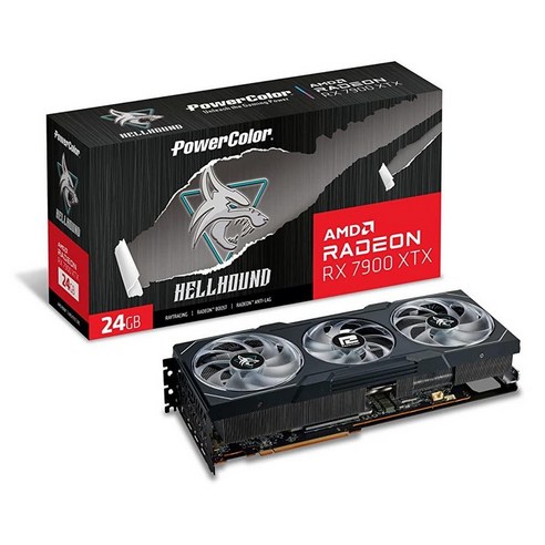 PowerColor Fighter AMD Radeon RX 7800 XT 16GB GDDR6 그래픽 카드정품, 7800 XT Fighter