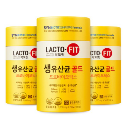 종근당건강 락토핏 생유산균 골드, 60g, 12개