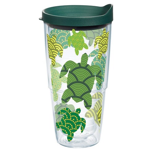 터비스 킵 드링크 핫 & 콜드 텀블러, Turtle Pattern, 710ml