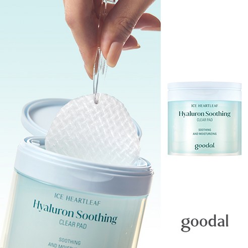 지친 피부를 위한 구원투수, 구달 어성초 히알루론 수딩 클리어 패드 구달맑은어성초