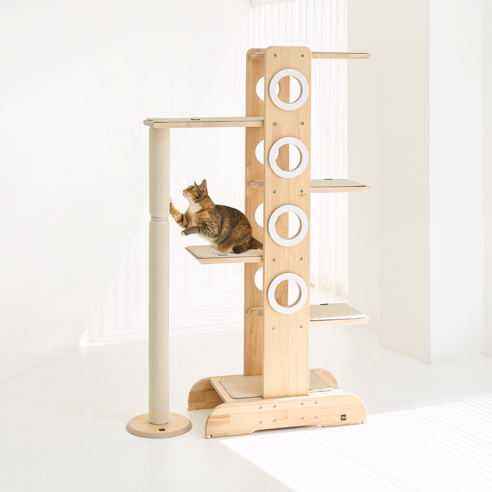 좁은 공간을 행복한 냥이 랜드로! 디어캣 링타워 캣폴