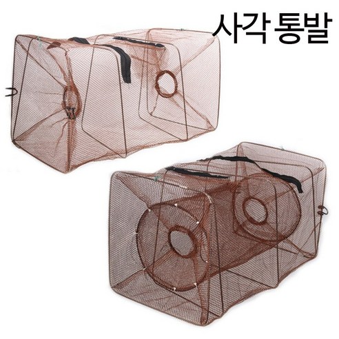 민물용 물고기포획망 새우살림망 미꾸라지 사각 통발, 소