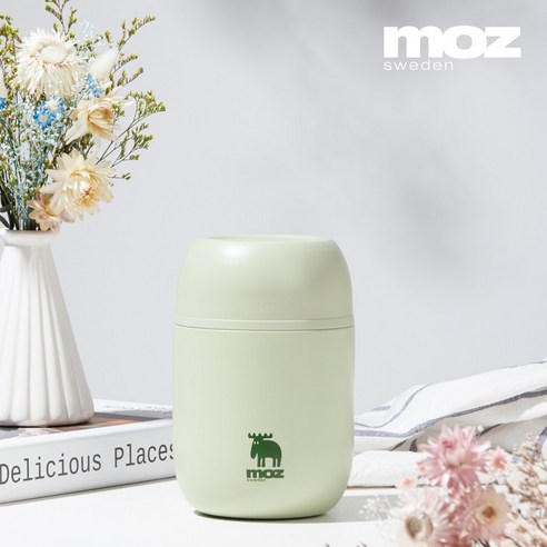 MOZ 스웨덴 316 스텐 푸드자 보온 도시락 보온 죽통 480ml, 베이비핑크, 1개