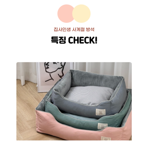 강아지의 여름 휴식처를 위한 시원하고 편안한 집사인생 여름 강아지 방석