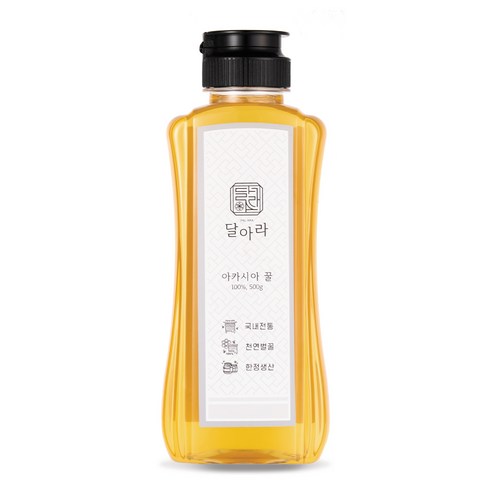 달아라 100% 국내산 자연산 토종꿀 천연벌꿀 아카시아꿀 500g, 3개