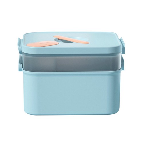 Deoxygene 약 상자 휴대용 ​​상자 가정용 간호 대용량 보관 별도 작은 c, 1개, 파란색