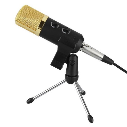 USB 스튜디오 콘덴서 녹음 마이크 보컬 노래 팟캐스트 마이크(스탠드 포함), 구즈넥 마이크