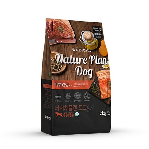 네이처플랜2kg 피부건강 스킨케어 강아지 소프트사료, 2개, 2kg, 가수분해연어