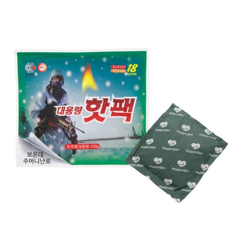 해피데이 포켓형 대용량 핫팩 150g, 57개