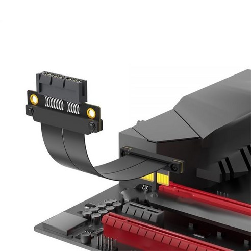 PCIe 4.0 x 1 4 라이저 케이블 PCI-Express 4X 1X 90도 남성에서 여성으로 확장 컴퓨터 GPU 그래픽 카드 어댑터 10CMPCE 남성, pcie 4.0 x1 Male 90 Degrees