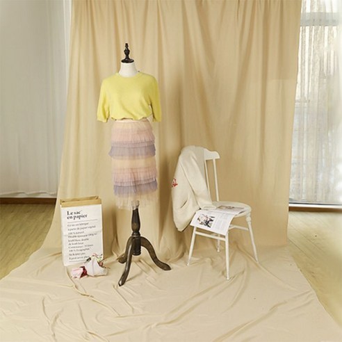대한 스탠다드 촬영용 배경천 2.4 x 3 m, 단일상품(베이지), 1개