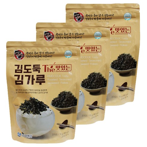 김앤김 김도둑 The 맛있는 김가루 70g 3개