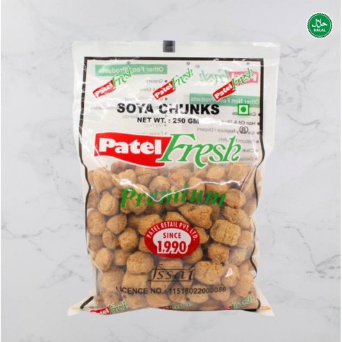 Indian Patel Fresh Soya Chunks 인디언 파텔 프레시 프리미엄 콩 청크, 250g, 4개 - 기타즉석식품 | 쿠팡