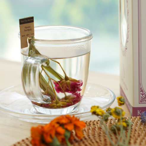 자연의 풍미와 건강을 담은 스틱꽃차