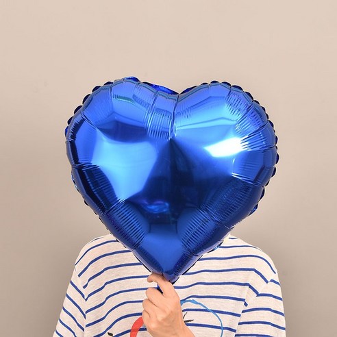 파티복닷컴 모양풍선 10개입, 36.하트 블루 45.72cm