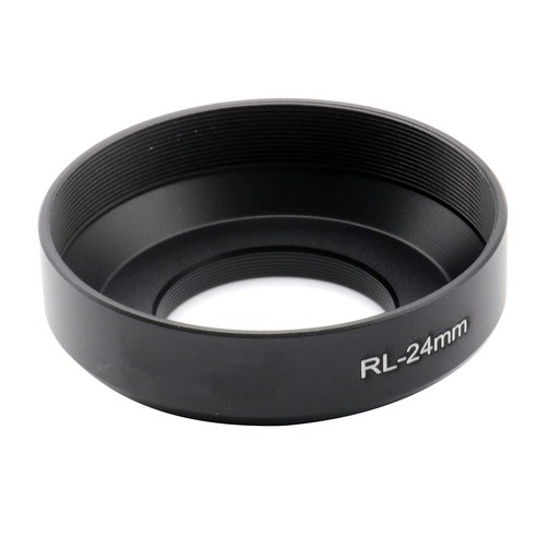 범용 모든 Rollei 24mm 렌즈 35 35TE 스크류 인 금속 후드 24mm(M24 x 0.5), 한개옵션0 롤라이35