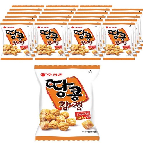 오리온 땅콩강정, 80g, 24개