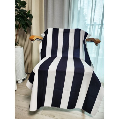 퓨어디아 부드러운 스프라이트 비치타올 75X150, 1개, 블랙