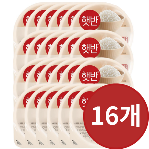햇반 백미밥 210g 중간공기, 3.36kg, 5박스