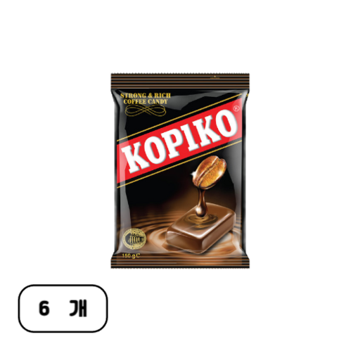 코피코 커피맛캔디, 150g, 6개