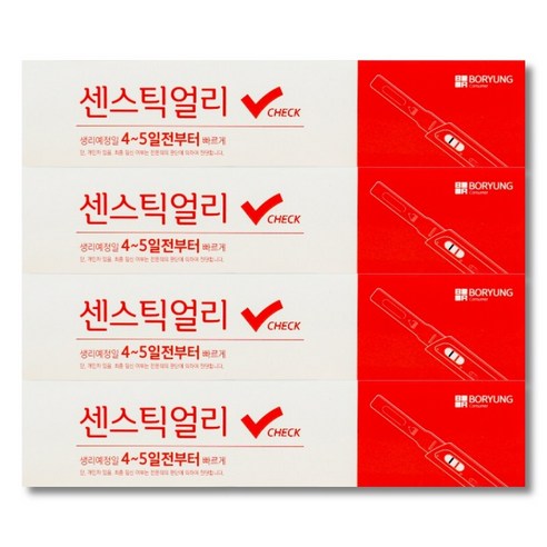 보령컨슈머 센스틱얼리 체크 임신테스트기, 4개