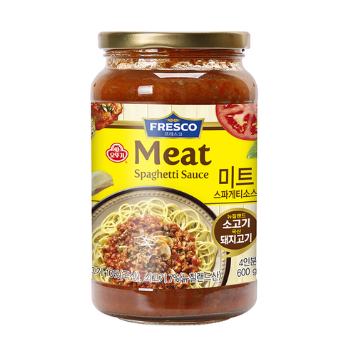 오뚜기 프레스코 미트 스파게티소스, 600g, 14개