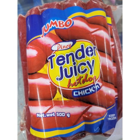 JUMBO Tender Juicy J 텐더 쥬시 점보 핫도그 치킨, 500g, 1개 - 기타소시지 | 쿠팡