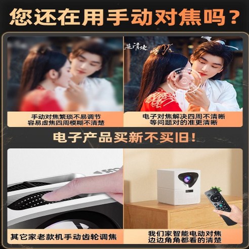 4K 해상도와 자동 초점 기술을 갖춘 편리하고 휴대 가능한 시각적 엔터테인먼트 솔루션