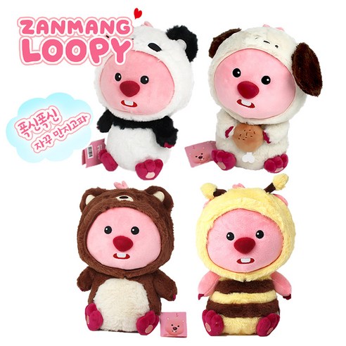 [아이코닉스] 잔망루피 봉제인형 동물시리즈 30cm (옵션선택), 꿀벌, 1개