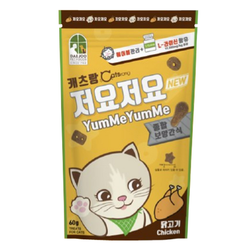 캐츠랑저요저요 고양이 보양간식 60g, 닭고기, 12개