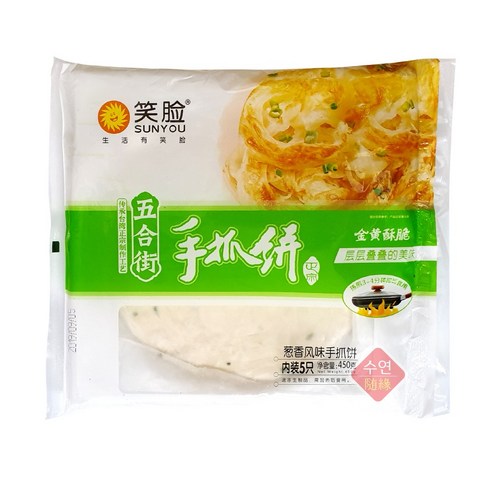 충샹풍미 수좌병 파맛 도우 밀전병 중국식품 수좌병 충좌병 쇼좌빙, 1.2kg, 12개