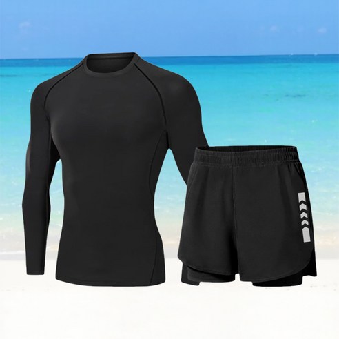 플로우 2025 남자 수영복 래쉬가드 상의 하의 2종