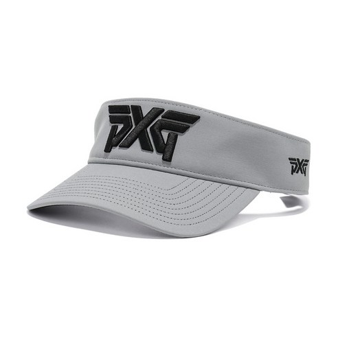 PXG 경량 스포츠 바이저 벨크로 골프 썬캡 라이트 그레이