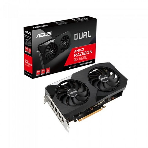 ASUS DUAL 라데온 RX 6600 D6 8GB 그래픽카드