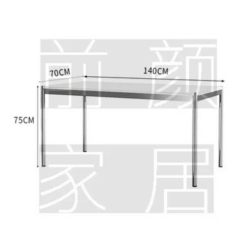 미술학원책상 미드센츄리 공방 원데이클래스 긴테이블, 원래 나무 + 강철 프레임 120x60x75