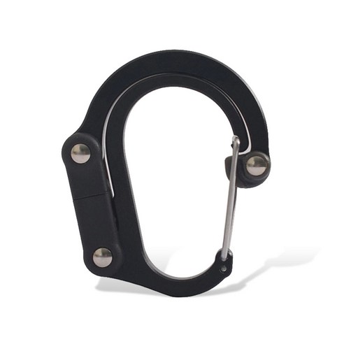 배낭 Carabiner 하이킹 D-링 야외 Karabiner 클립 열쇠 고리 걸쇠 등반 웨빙 낚시 동굴 탐험 스냅 후크, ,Schwarz, 유형1