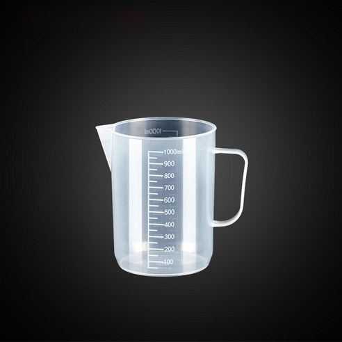 싱글레이드 튼튼한 PP 비커, 1000ml, 3개