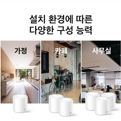 티피링크 Deco X20(2팩) AX1800 Wi-Fi 6 메시 기가 유무선 공유기, 2개