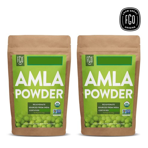 2개세트 FGO 암라가루 amla 암라 파우더 Organic Amla Powder, 226g, 2개