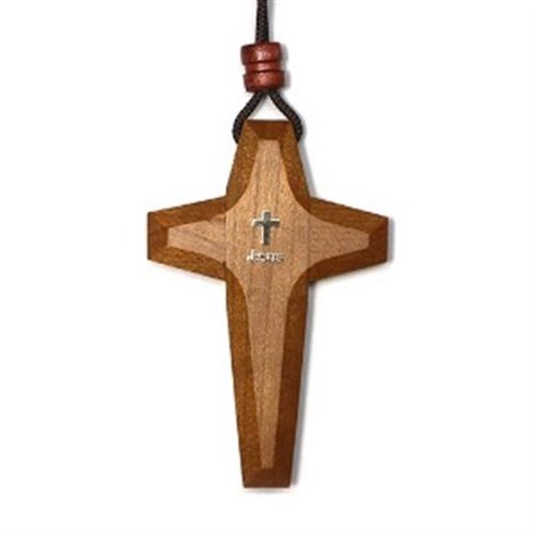 원목별 금장 십자가 목걸이 B cross necklace