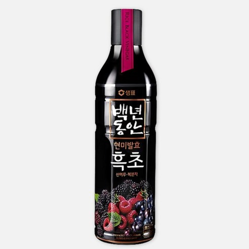 샘표 백년동안 흑초 산머루·복분자 900ml 감칠맛업 간편식 한국전통요리, 28개