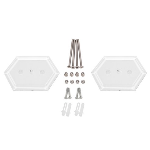 Monland 스케이트 보드 데크 디스플레이 보관을위한 2packs 벽 마운트 걸이, 투명한