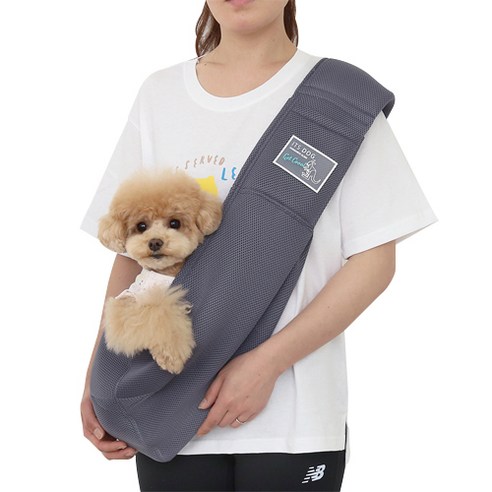 이츠독 캥거루 메쉬 슬링백, 그레이