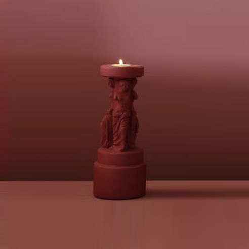 그리스풍 캔들홀더 C, 레드