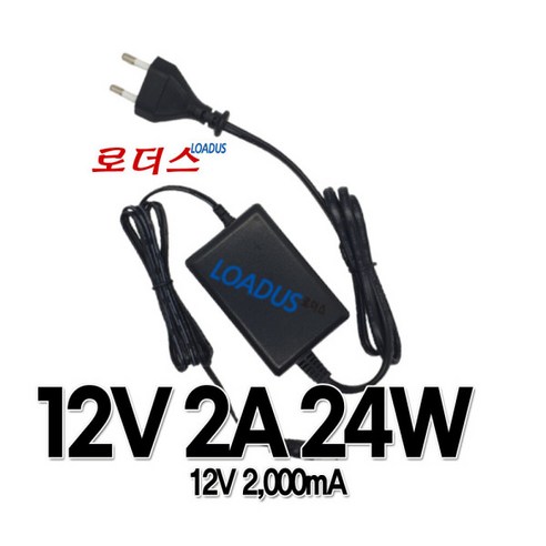 12V 2A 국산어댑터 파워코드포함, 1개