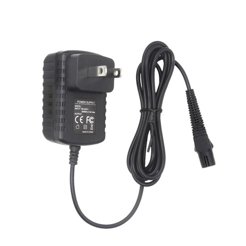 Braun Beard 트리머 시리즈 Z20 Z30 Z4 모델 용 12V 전원 공급 장치 충전 코드 교체 전기 면도기 면도기 충전기 380 4775190360 1775 5416, 검정_미국 플러그